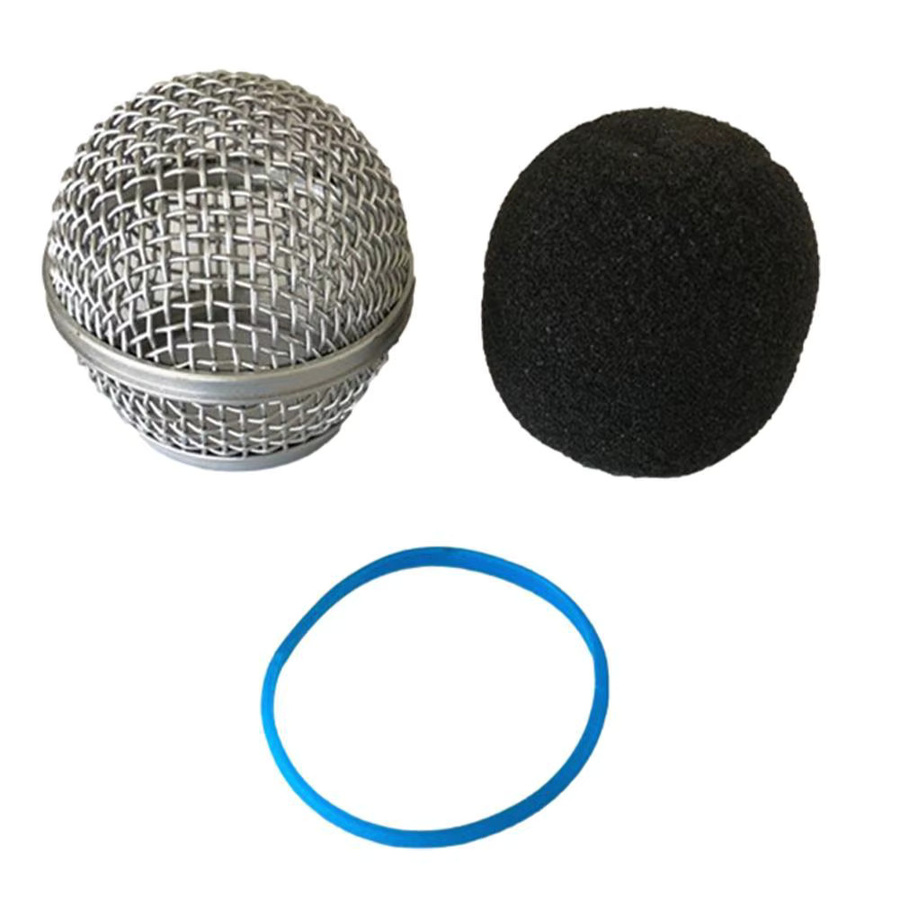 Shure Mikrofonkopfabdeckung Ersatz Mikrofongitter Mesh in Silber passend für Beta Mikrofone - Bild 3
