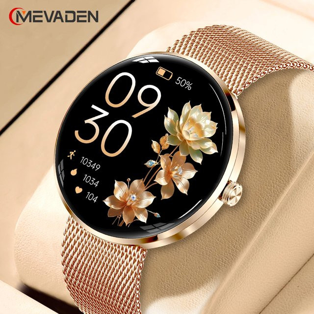 MEVADEN Smartwatch, Edelstahl, Gold, Damen - Bild 1