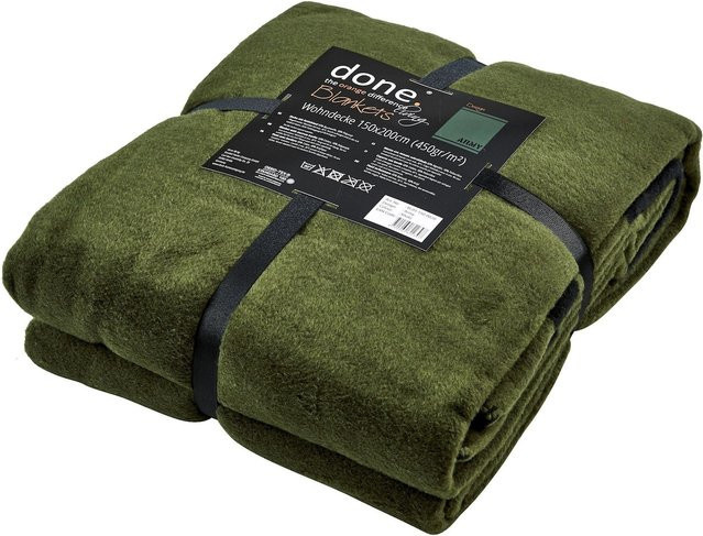 DONE Wohndecke Army Green aus Baumwolle und Polyester - Bild 1
