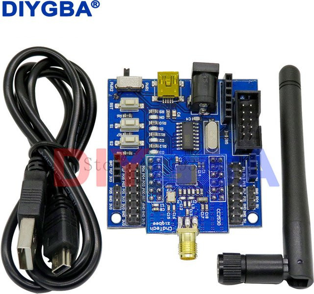 DNIGEF CC2530 Zigbee-Modul UART Wireless Core Board mit Sensorknoten Baseboard Development Board, 2,4 GHz, Blau - Bild 1