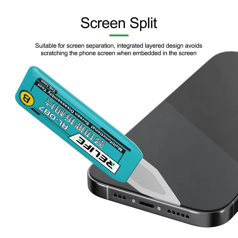 RELIFE RL-087 3-in-1 Demontagewerkzeug-Set für iPhone, iPad und Samsung zur Reparatur von LCD-Bildschirmen und zur Hebelöffnung - Bild 2