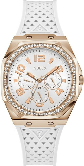 Guess Armbanduhr, Quarz, Edelstahl, Weiß, 40 mm, Damen - Bild 1