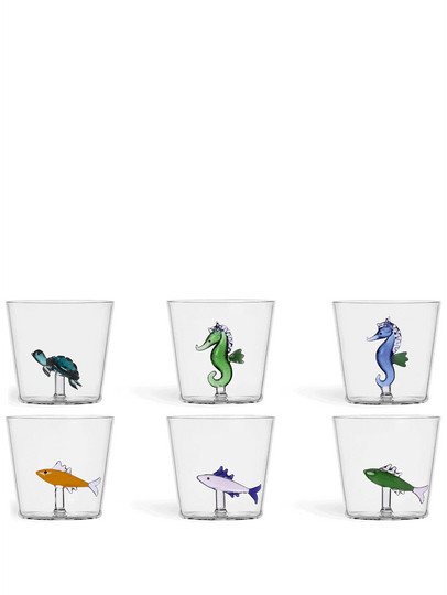 Ichendorf Milano Trinkgläser Meeresbewohner Tumbler 6er-Set Multicolor - Bild 1
