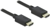 Delock HDMI Anschlusskabel 8K UHD mit vergoldeten Steckkontakten Schwarz 2,5 m - Bild 1