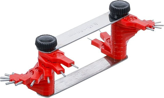 BGS Düsenlehre 20-teilig in Rot mit Messbereich 0,45 - 1,50 mm - Bild 2