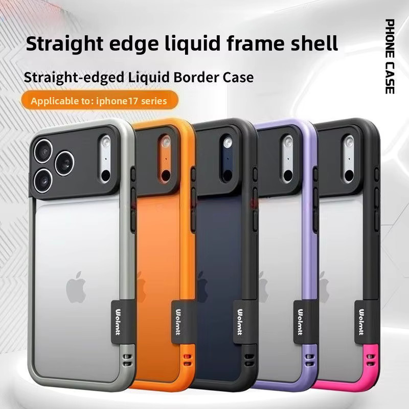 Stoßfeste Silikon-Schutzhülle mit weichem Rand für Apple iPhone 17 Pro Max, 16, 15, 14 Plus, 13 in Mehrfarbig und Grau - Bild 5