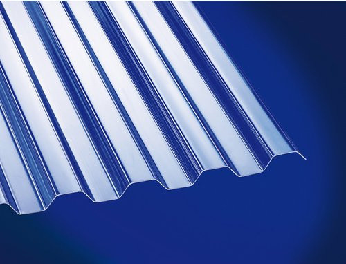 GUTTA Wellplatte Trapez aus Polycarbonat, transparent, B: 104,0 cm, L: 250 cm, S: 0,8 cm - Bild 1