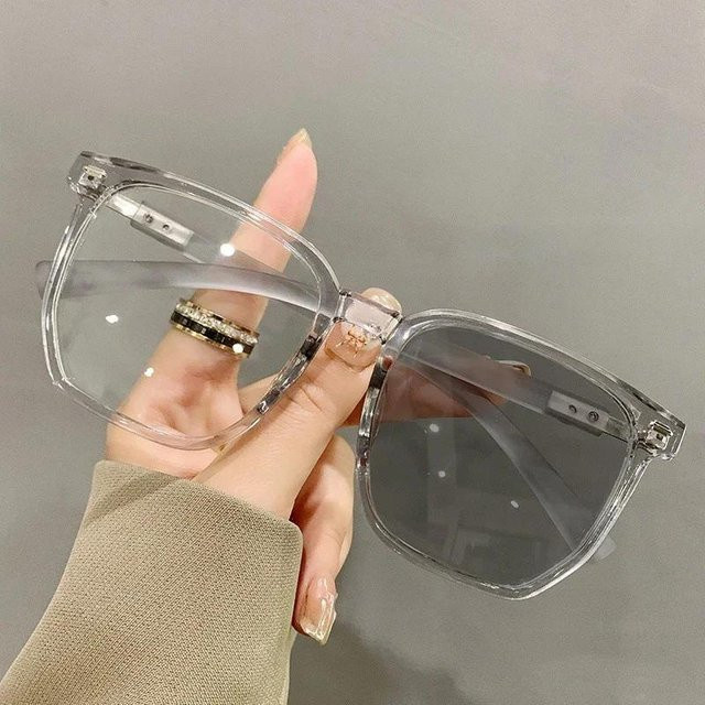 NAPAGE Global Glasses Cat-Eye Sonnenbrille, Unisex, Vollrand, Plastic, Grey Transparent - Bild 1