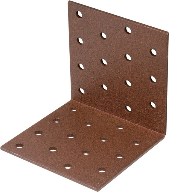 GAH Alberts Duravis Lochplattenwinkel Rostbraun Duplexbeschichtet B/T/H: 8 x 8 x 8 cm - Bild 1