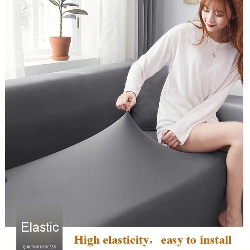 DZQ Elastischer Sofa Bezug aus Stretch-Milchseide für dein Wohnzimmer in verschiedenen Farben - Bild 5