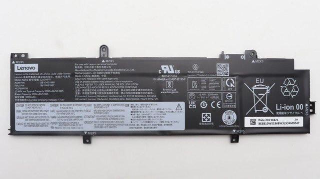 Lenovo Interner Li-Ion Akku 4 Zellen 52,5Wh Schwarz (5B10W51867) - Bild 1