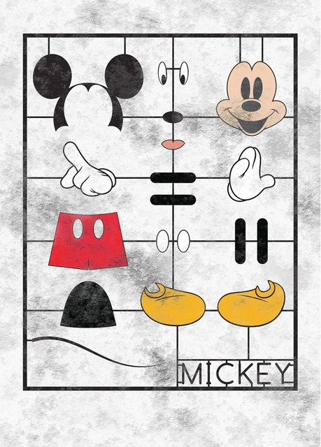 Komar Vliesfototapete Mickey Kit, Multicolor, Breite: 200 cm, Höhe: 280 cm - Bild 1