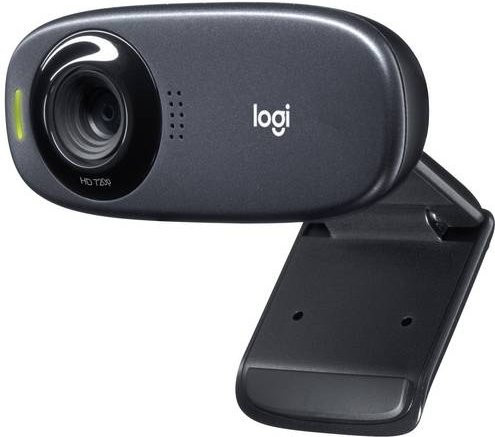 Logitech C310 HD-Webcam mit 5 MP Foto, Mikrofon und Lichtfilter in Schwarz - Bild 1