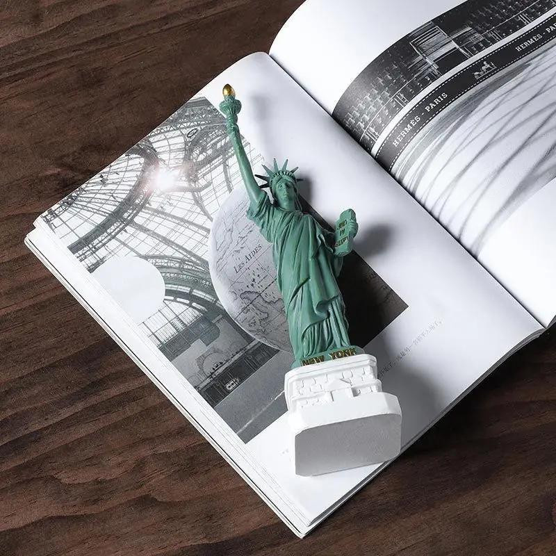 Yiran Furniture Freiheitsstatue Modell aus Harz als Tischdekoration, B/H/T: 26 x 8 x 7 cm - Bild 2