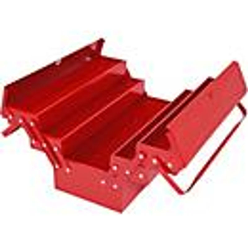 KS Tools Werkzeugkiste aus Metall in Rot, 5 Fächer, B: 42,0 cm, T: 19,0 cm, H: 3,45 cm - Bild 2