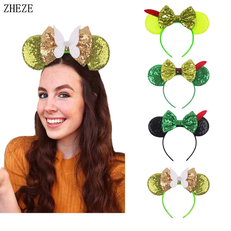 Disney Stirnband, Glitzer Pailletten Schleife, Mädchen - Bild 1