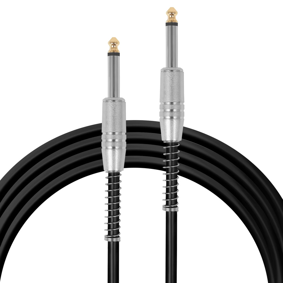IRIN Gitarren-Audiokabel mit 6,35mm Stecker für E-Gitarre und Bass in Schwarz oder Silber - Bild 4