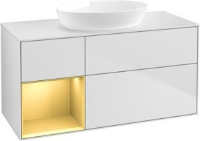 V&B Waschtischunterschrank Finion in Weiß lackiert, Breite: 120 cm, Tiefe: 50,1 cm, Höhe: 50,1 cm - Bild 1