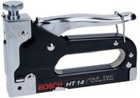 Bosch Handtacker HT 14 für Typ 53 Klammern mit einer Klammernlänge von 4 - 14 mm in Schwarz und Silber - Bild 1