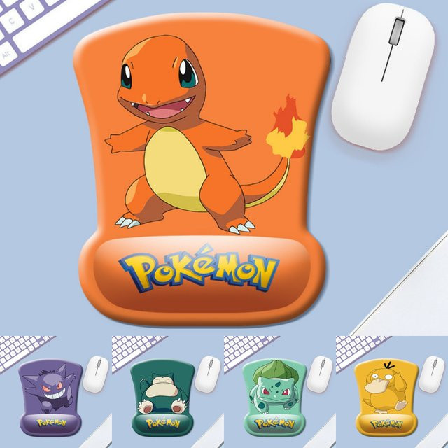 TAKARA TOMY Pokemon Kawaii Mauspad mit Handgelenkauflage und Anti-Rutsch-Funktion für Gaming und Büro - Bild 1