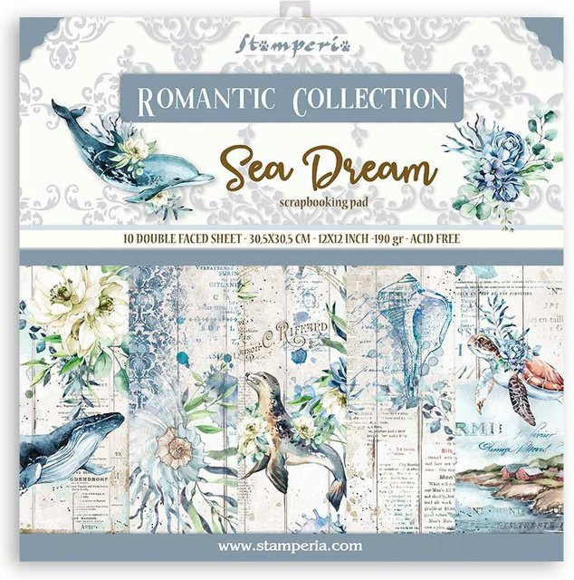 Stamperia Scrapbook-Block Sea Dream in Blau und Multicolour - Bild 1