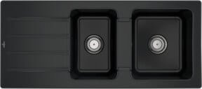 Villeroy & Boch Spüle Architectura Aufsatzspüle in Pure Black mit Handbetätigung, Breite: 80 cm - Bild 1