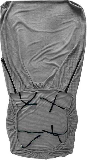 Unifarbener Sesselbezug aus Jacquard mit Reißverschluss von Cozy Up Home in Grau, B: 60 cm, T: 55 cm, H: 55 cm - Bild 1