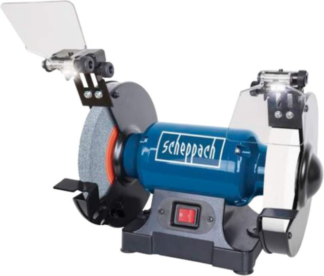 Scheppach SM200AL Doppelschleifer Tischschleifmaschine in Blau - Bild 1