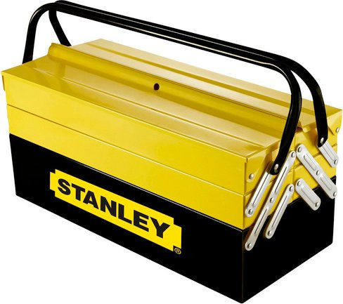 Stanley Cantilever Werkzeugkasten aus Metall, Gelb-Schwarz, B: 45 cm, H: 20,8 cm, T: 20,8 cm - Bild 3