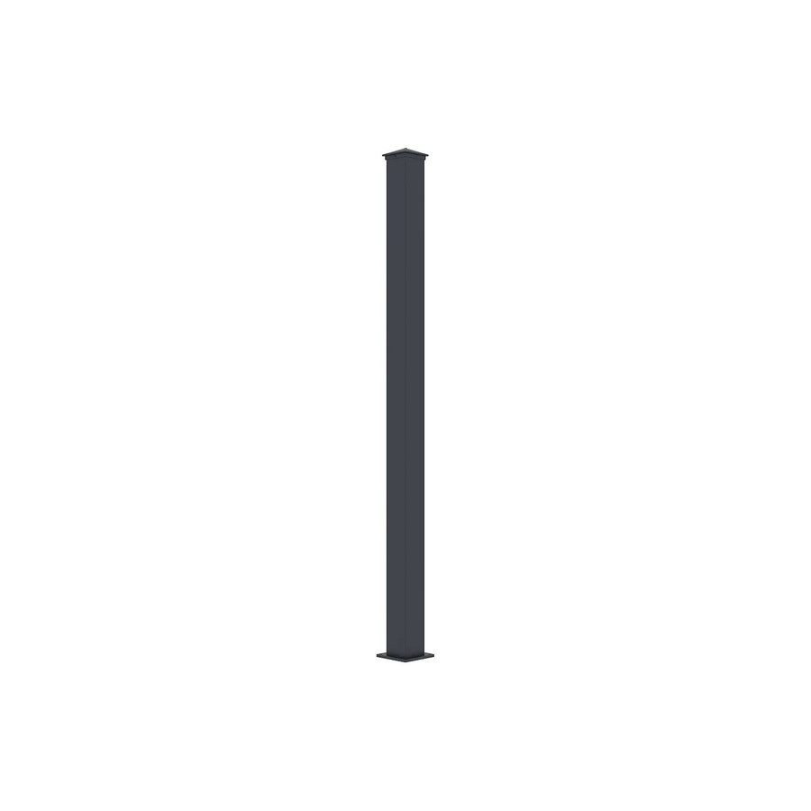 Vente-unique Flügeltor Nereto aus Aluminium in Anthrazitgrau, Höhe: 190 cm, Breite: 15 cm - Bild 2