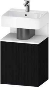 Duravit Waschtischunterschrank Qatego in Weiss mit Eiche, B/T/H: 44 x 35 x 64,5 cm - Bild 1