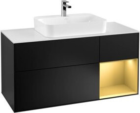 V&B Waschtischunterschrank Finion in Weiß lackiert, Breite: 120 cm, Tiefe: 50,1 cm, Höhe: 50,1 cm - Bild 1