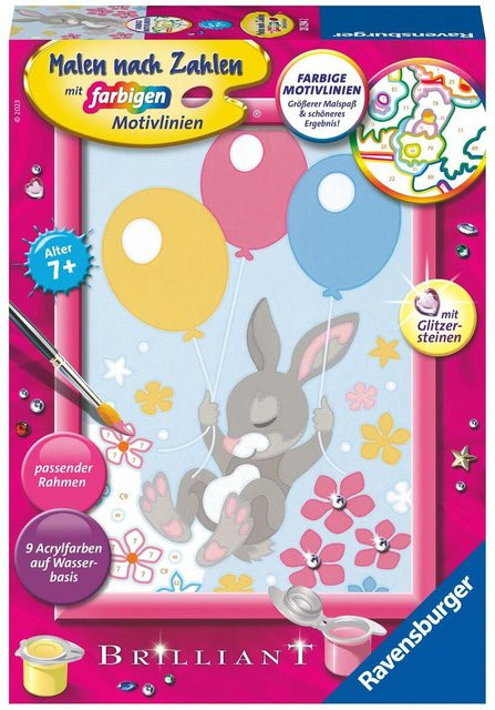 Ravensburger Malen nach Zahlen Fliegendes Häschen, ab 7 Jahre - Bild 1