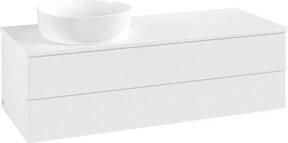 V&B Waschtischunterschrank Antao ohne Frontstruktur in Weiß lackiert, B/T/H: 120 x 50 x 36 cm - Bild 1
