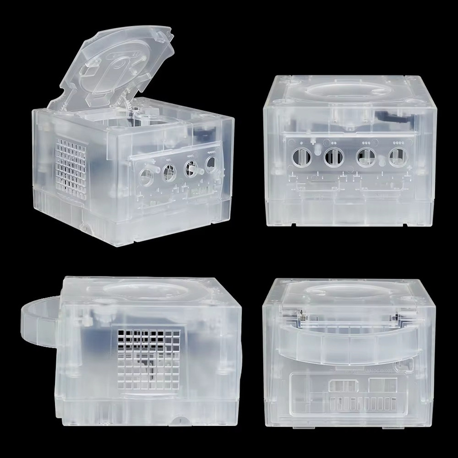 FARAJIAJ Transparentes NGC Hauptgerätegehäuse in Lila für Retro-Spielkonsolen - Bild 5