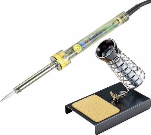 TOOLCRAFT JLS-03 Lötkolben-Set 60W in Bleistiftform mit Ablage, Temperaturbereich 200 bis 450 Grad Celsius, Mehrfarbig - Bild 1