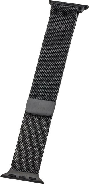 PETER JÄCKEL Uhrenarmband Milanaise, Edelstahl, Schwarz, Unisex - Bild 1