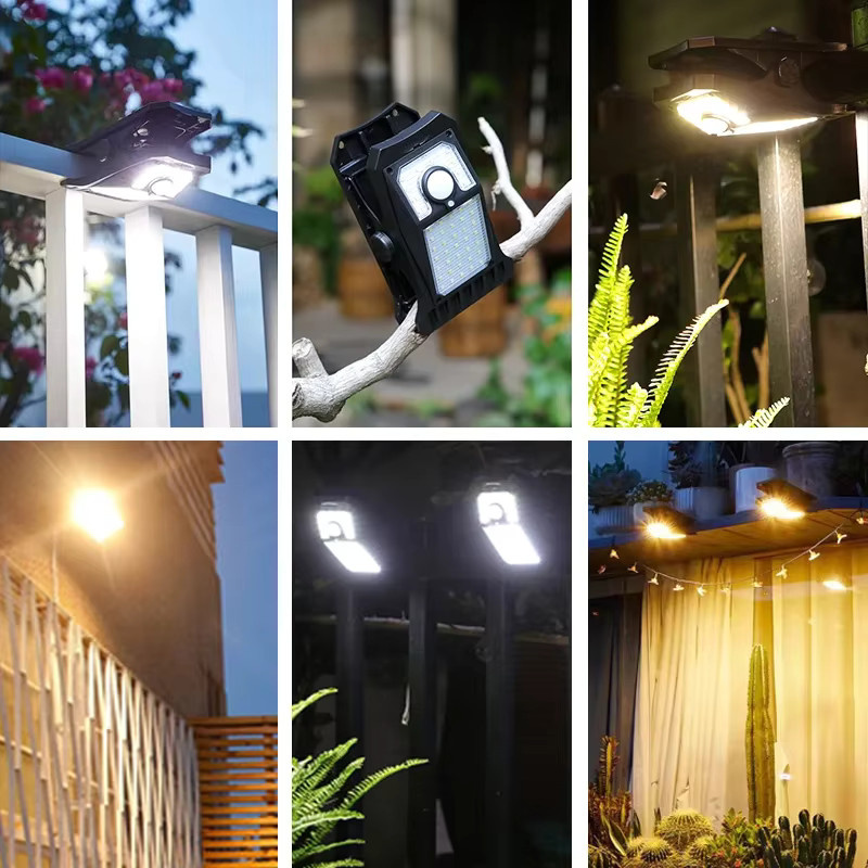 CHOUDAO TECH Solar-LED-Clip-On-Außenleuchten in Schwarz mit Lichtsensor für Garten und Terrasse - Bild 3