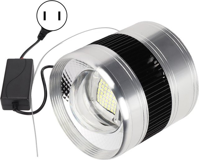 KONNWEI Marine LED Aquariumleuchte Zylinder Vollspektrum COB Weißlicht für Meerwasser Fischtank 35W Grau - Bild 1
