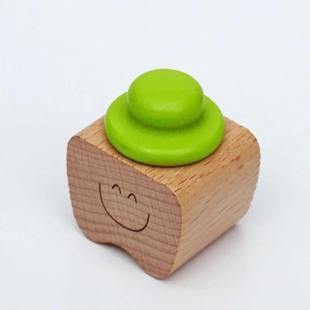 Binchi Fitness Baby Holz Zahnbox Organizer zur Aufbewahrung von Milchzähnen und Nabelschnur in Grün - Bild 1