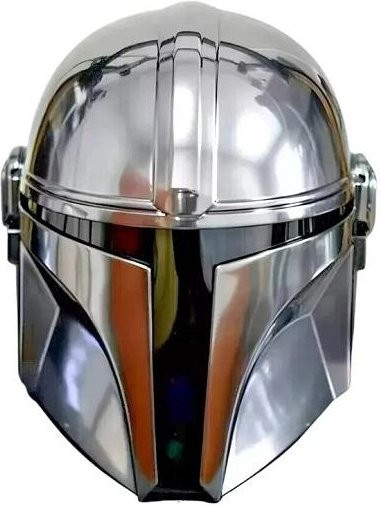 Marina Crafts Mandalorianischer Helm aus Stahl, Star Wars, Grau - Bild 1