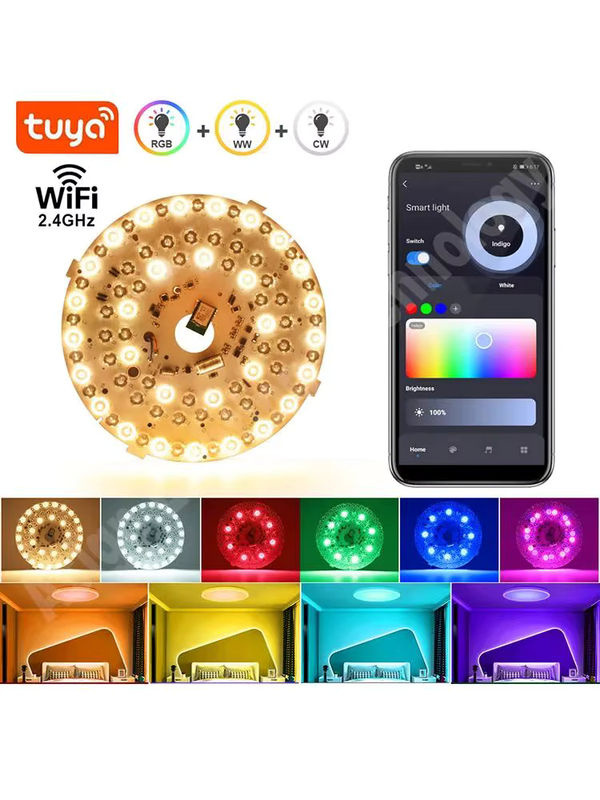Asign RGBW LED-Deckenleuchtenmodul 40W mit Tuya Smart App Steuerung, Farbtemperatur 3000K-6500K, Weiß - Bild 7