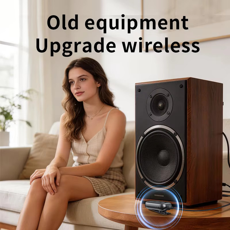 KEBIDUMEI Bluetooth 6.0 Audio-Empfänger mit 3,5-mm-Klinkenanschluss und Mikrofonunterstützung in Schwarz - Bild 2