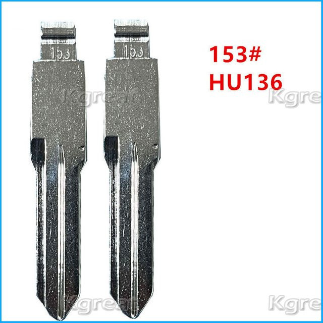 10 Stück kgreat Metall ungeschnittene leere Flip Auto Remote Key Blades für Renault Megan Dacia Clio Duster in Silber - Bild 1