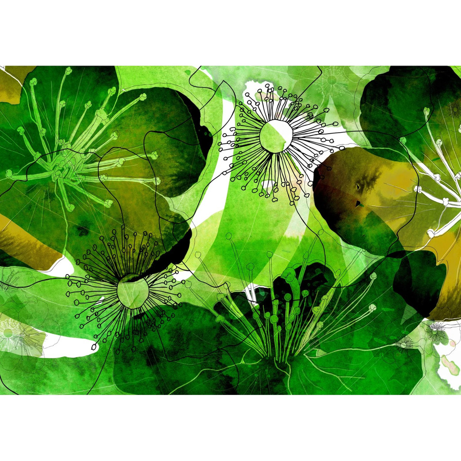 Komar Fototapete Vlies Aquarell B: 350 cm, H: 250 cm - Bild 2