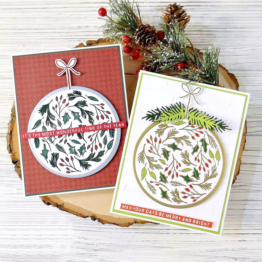 CYFUN DESIGN Merry Christmas Sentiments Stempel für DIY-Scrapbooking und Papierkarten, transparent - Bild 2