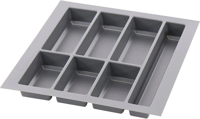 Agoform Besteckeinsatz Classico aus Kunststoff in Schiefergrau, kürzbar, B: 49,0 cm, T: 44,0 cm, H: 5,05 cm - Bild 1