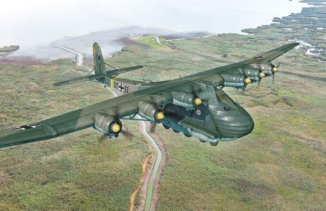 Italeri Messerschmitt Me 323 Gigant, Modellfahrzeug, 1:72, Grau - Bild 1