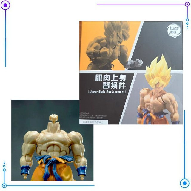 Bandai Super Saiyan Son Goku Oberkörper-Ersatzteil, Zubehör, Actionfigur Modell Spielzeug - Bild 1