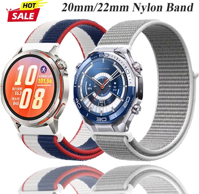 Huawei Uhrenarmband Nylon, 22/20 mm, Multicolor, Unisex - Bild 1